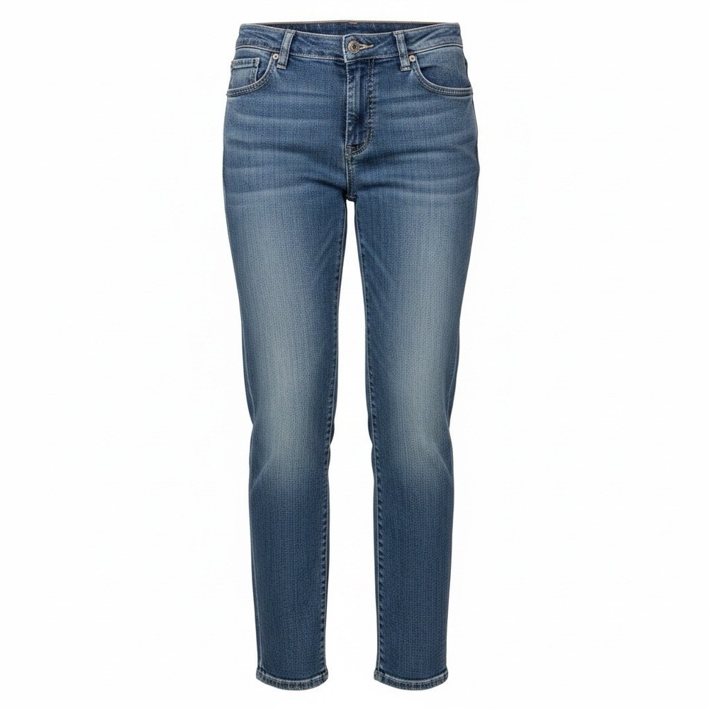 Gloria Vanderbilt Amanda Jeans Womens 8 Short Blue Straight Leg High Rise 30x29